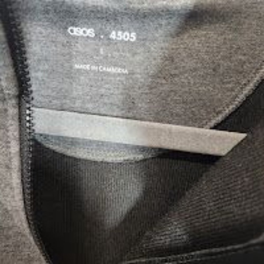 NWT ASOS 4505 icon muscle fit training sweatshirt with 1/4 zip in Charcoal Gray‎ - Picture 6 of 9